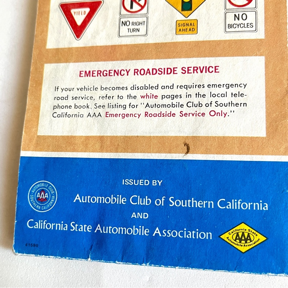 California Vintage Map 1977 - Picture 3 of 6